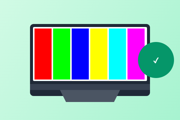 屏幕测试工具示意图 - 在线显示器坏点测试